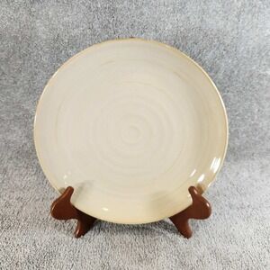 Craft‎ Stoneware Dinner Plate Cream Swirl Artisan Ceramic Round Beige